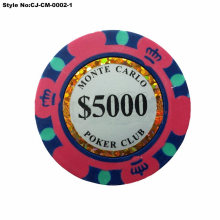 Round Casino Poker Acrylic Chip